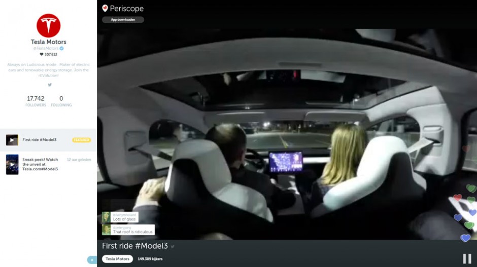 Tesla first ride model 3